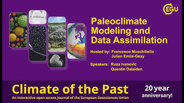 EGU WEBINARS: Paleoclimate Modeling and Data Assimilation (Climate of the Past 20th Anniversary)