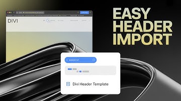 How to import header template in divi wordpress website