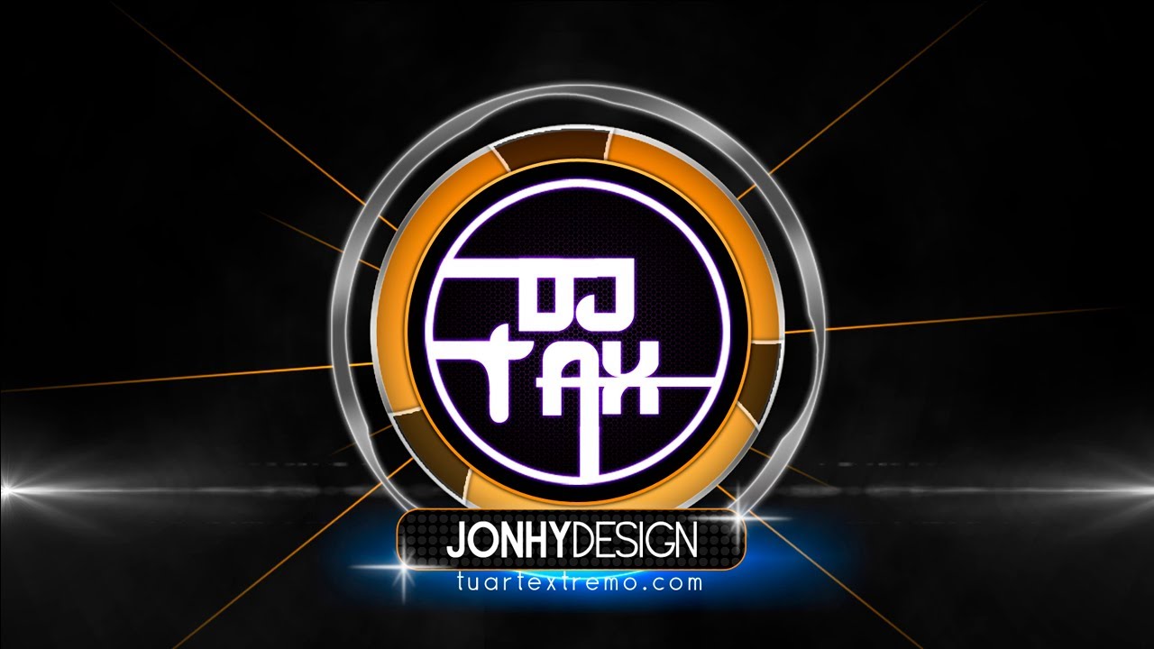 tutorial photoshop logotipo estilo dj youtube