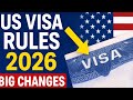 US Visa Rules 2026: BIG Changes Announced! New Fees, Interviews & Restrictions Explained
