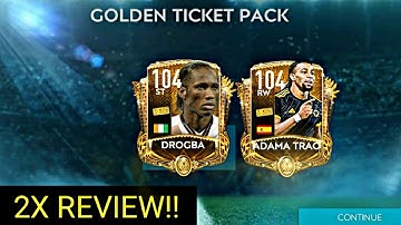 OMG! FIFA MOBILE GOLDEN TICKET DROGBA & ADAMA TRAORE GAMEPLAY & REVIEW! GOLDEN TICKET | FIFA MOBILE