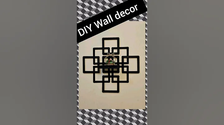 Diy wall decor with ice cream stick | popsicle stick craft #shorts #homedecor #walldecor #diy #craft