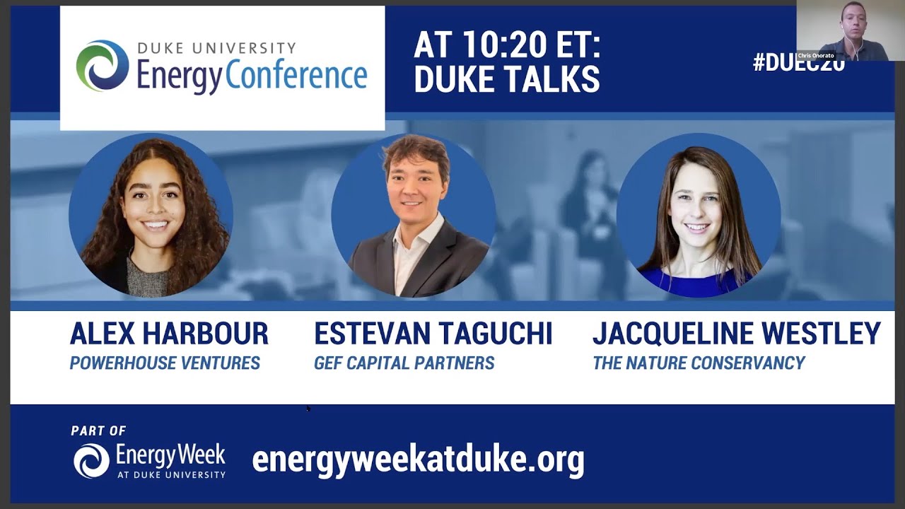 Duke University Energy Conference 2020: Investing in Energy & Environmental Technologies