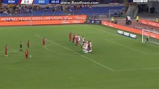 Kolarov Free Kick Goal Roma 3 Genoa 2