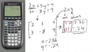 Solve a bunch of linear equations using only your calculator
