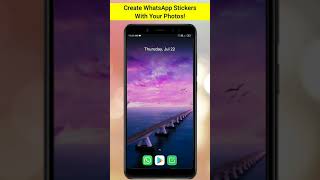 Create WhatsApp Stickers with your Photos | #shorts screenshot 5