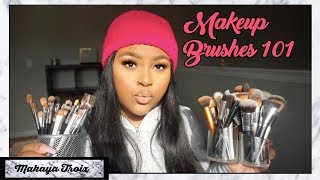 Makeup Brushes 101: (For Beginners) | Makaya Troix screenshot 5