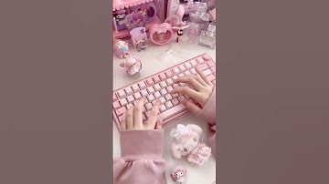 kiiboom breeze 75 💓 #asmr #keyboard #kawaii #pinkaesthetic #typing