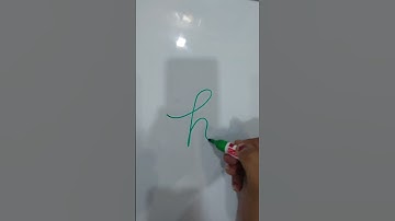 small h in cursive #shorts #learnwithnavshi #calligraphyart #cursive