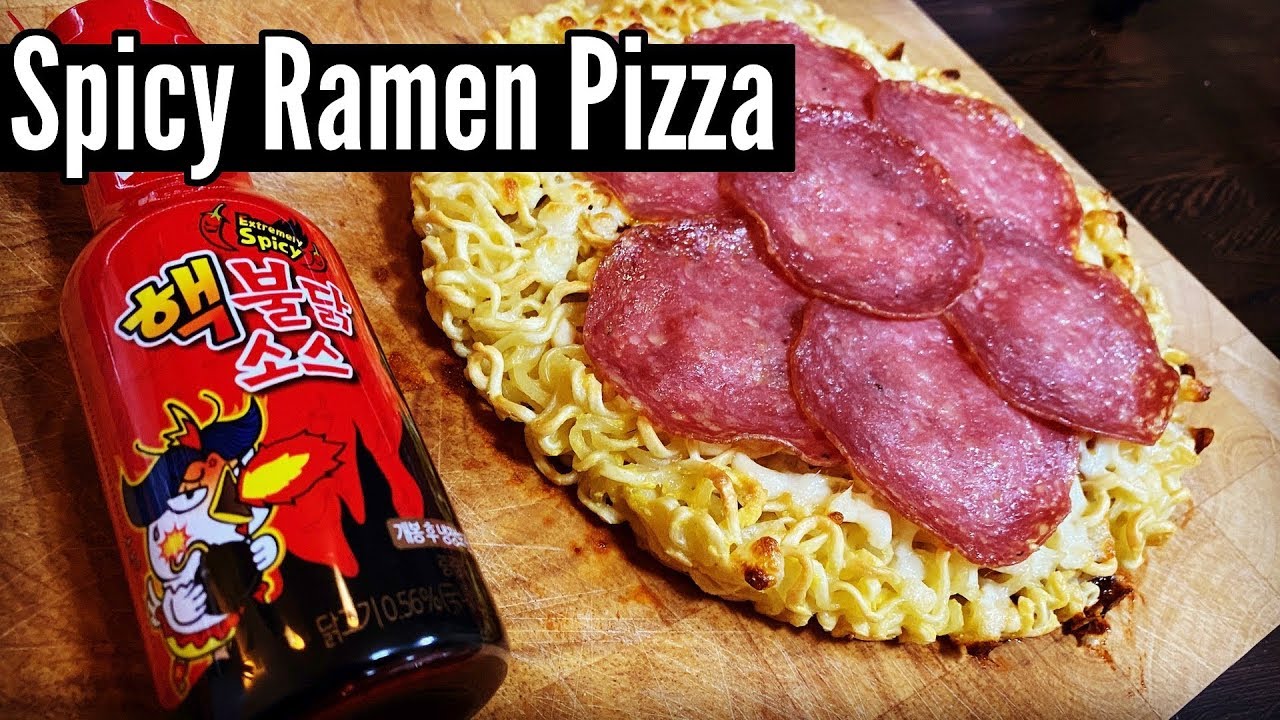 Spicy Hot Ramen Pizza - śmiertelnie pikantna | Gotuj z Szafą