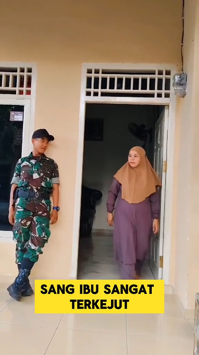 momen haru ketika prajurit TNI pulang ke rumah tanpa kasih tau ibu ‼️ #tni #ibu #momenharu #nangis