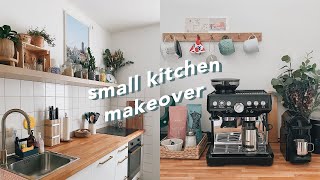 7m² kitchen makeover + DIY coffee station ☕