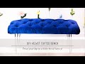 DIY Velvet Tufted Bench | Home Decor Tutorial | Interior Design | Mr Kate