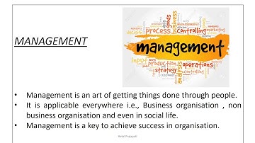 XII OCM Chapter 1 Principles of Management (Part-I)