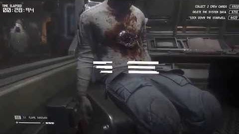 Alien: Isolation  Epic Scene   (Survivor Mode DLC - Hard Mode)