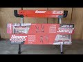 Harbor Freight, Bauer Sawhorses, Part 1 - Unboxing &amp; Inspection, Better than Toughbuilt? [4K ASMR]