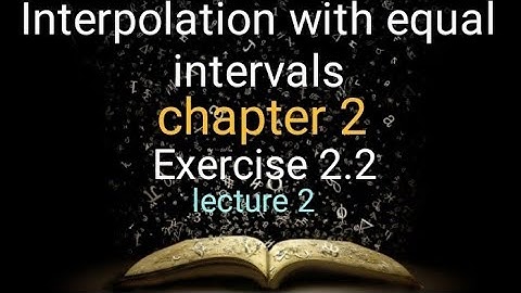 Numerical analysis Ex 2.2 (lecture 2) Ba/ Bsc 5th sem