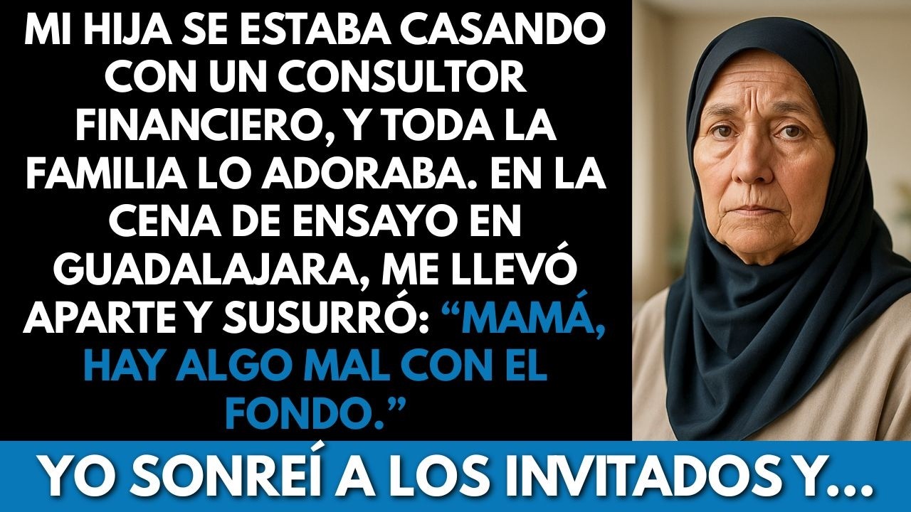 En la fiesta de compromiso de mi hija, ella se escabulló y susurró:“Mamá, hay algo mal con el fondo”