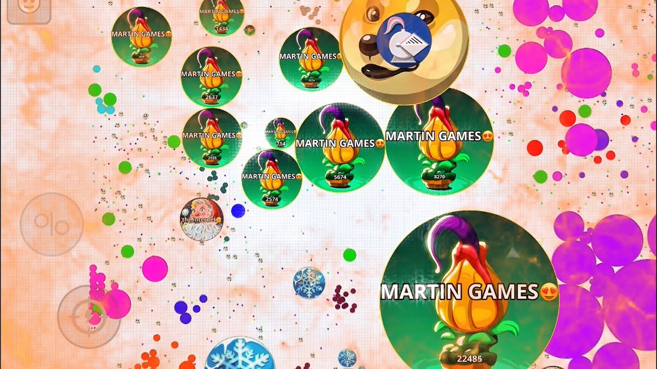 【AGARIO MOBILE】 2VS10／CRAZY BATTLE／70K SCORE😂 4K video