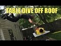 TABLE DIVE OFF ROOF!! EPIC Backyard Wrestling Match