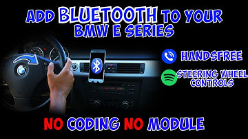 How to Add BLUETOOTH to your BMW E Series ( no coding , no modules )