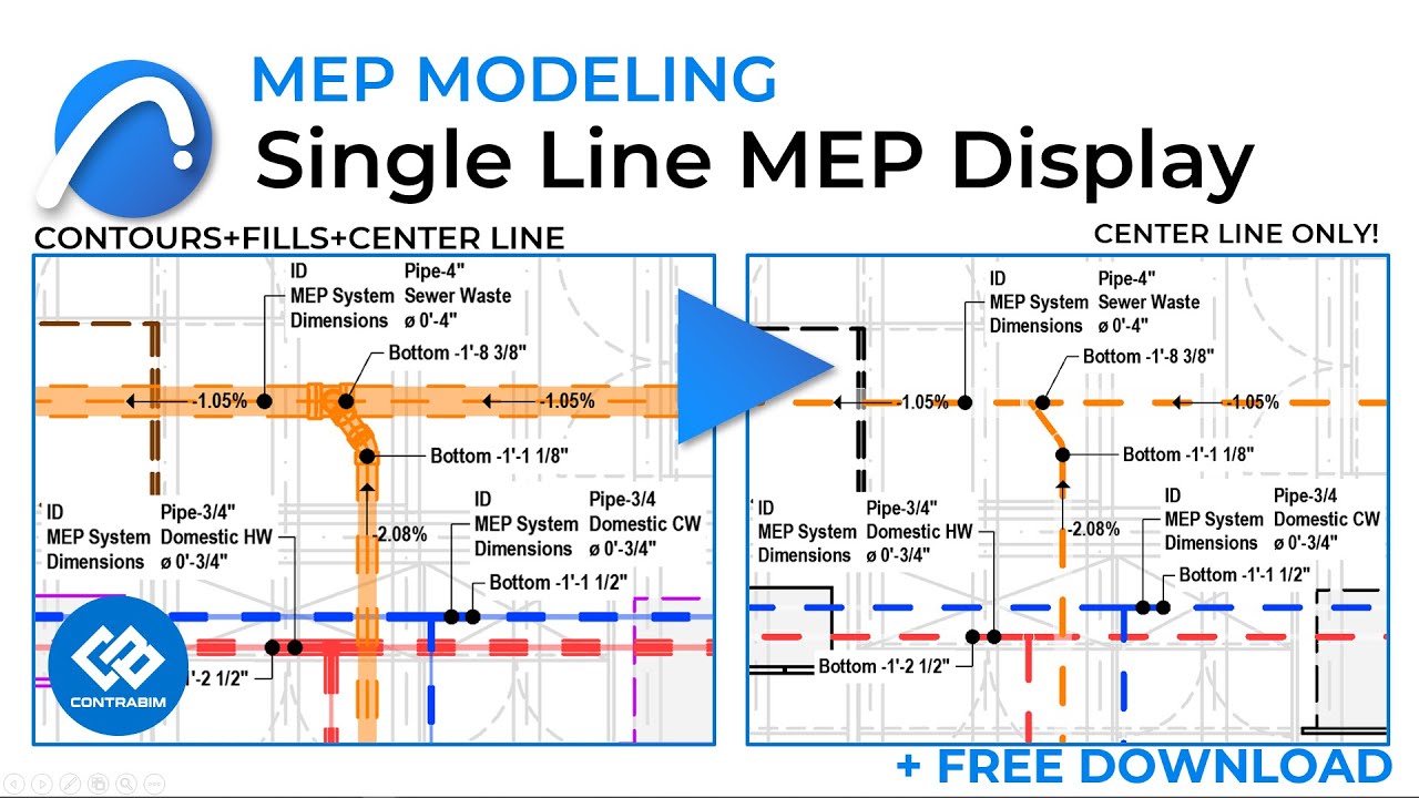 How to Setup Single Line MEP Display Output in Archicad - YouTube