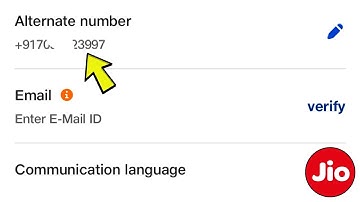 MyJio App Me Alternate Number Kaise Add Kare