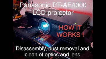 LCD projector cleaning, how to and how not to (I broke it!) Panasonic PT-AE4000