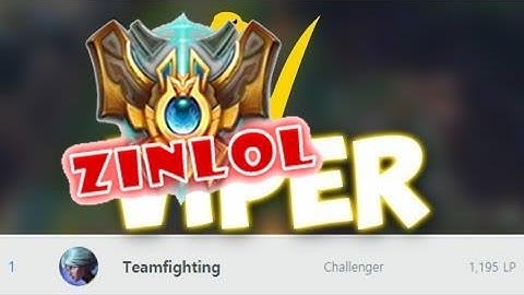 [ZinLOL]VIPER RANK 1 NA CHALLENGER 66% WIN RATE BEST PLAYS & HIGHLIGHTS