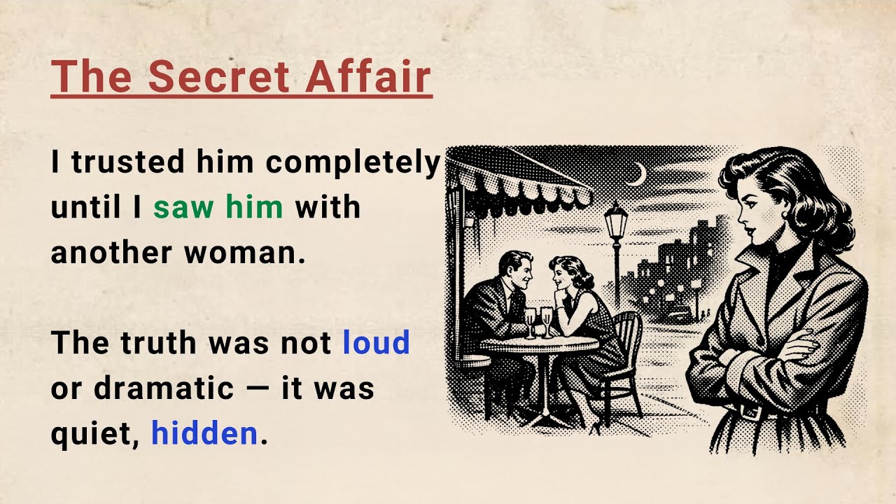 Learn English through Stories Level 4 ⭐ The Secret Affair - Improve your English | Audio Story