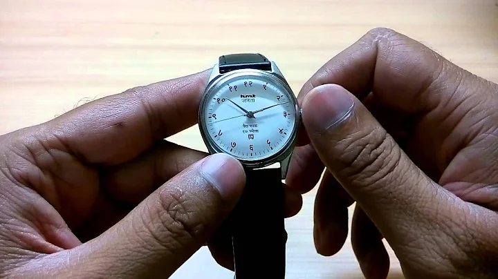 HMT Janata - Winding an HMT mechanical watch.
