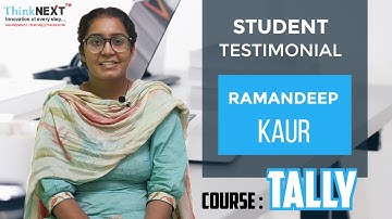 Tally Course in Chandigarh | Student Review for ThinkNEXT