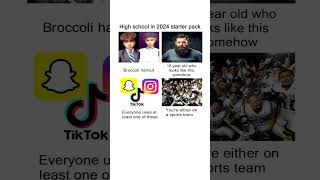 High School In 2024 Starter Pack Meme