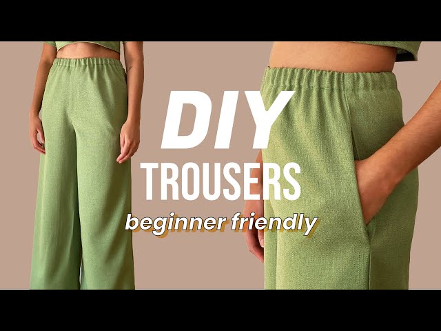 How to extend the waist band of trousers - quick and easy tutorial! 