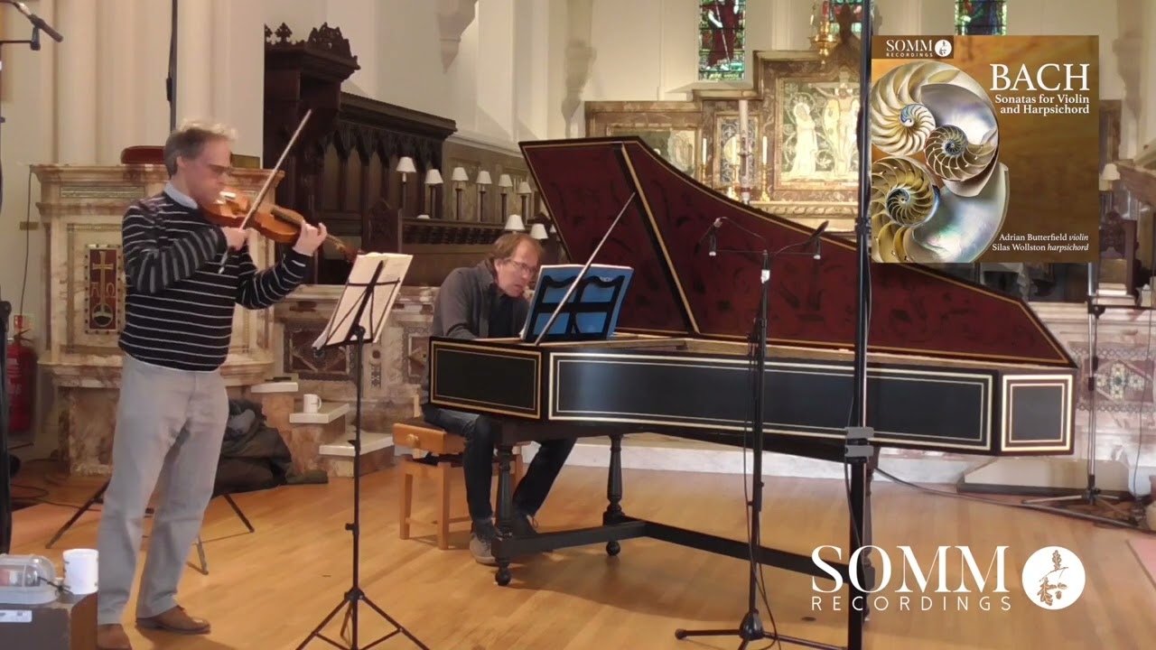 J.S. Bach: Sonata in E, BWV 1016: I. Adagio – Adrian Butterfield and Silas Wollston