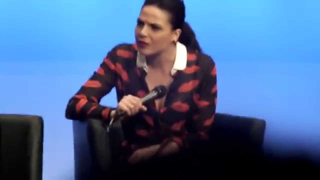 Lana Parrilla talking about kissing scenes at FairyTales ll