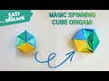 Magic Spinning Hexagon Cube Origami! (Easy Transforming Toy)
