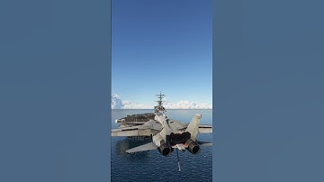 F-14 Tomcat Lands On Carrier! TOP GUN!