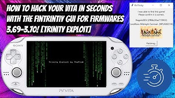 How To Mod Your PS Vita In Seconds With Fintrinity GUI For Firmware