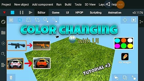 OBJECT CHANGING COLOR WITH UI || ITS MAGIC ENGINE TUTORIAL #3 ||  UDAYgamedev #itsmagic #max2d #uday