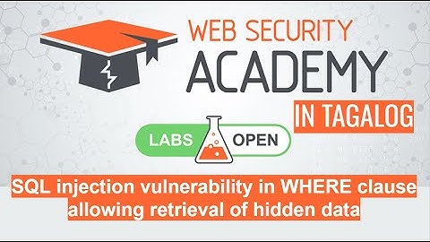 SQL injection vulnerability in WHERE clause allowing retrieval of hidden data | Portswigger Academy