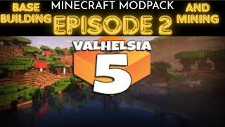 Minecraft valhelsia 5 modpack (building and mining) ! episode 2 (stream from corrhizal)