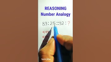 Reasoning Classes | Number Analogy | Reasoning Questions Rrb group d | #shorts