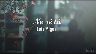 Video thumbnail of "Luis Miguel - No Sé Tú (Letra) ♡"