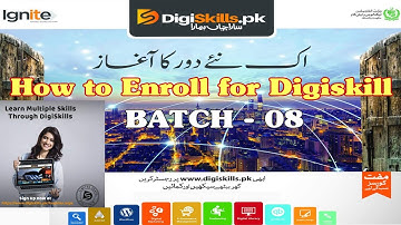 How to enroll digiskills batch 9 on mobile | digiskills batch 9 admission | Sign up Digiskills