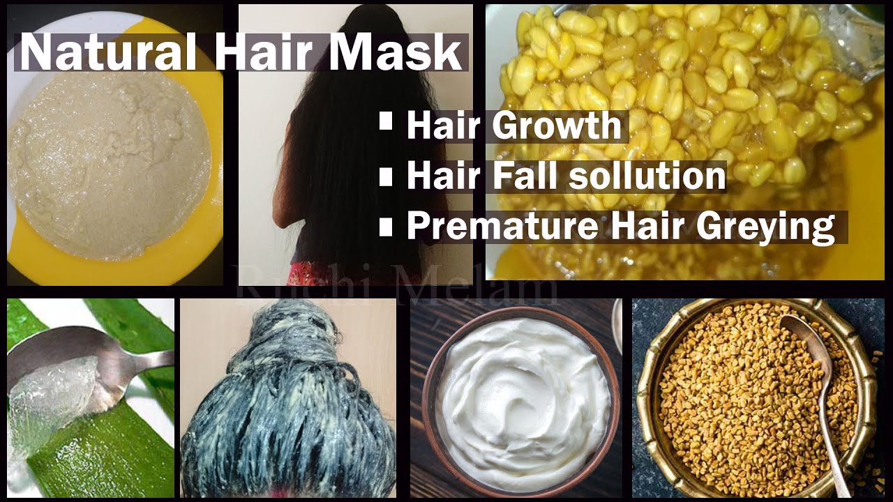 Natural Hair Mask for Hair Growth, Hair Fall, Premature Hair Greying