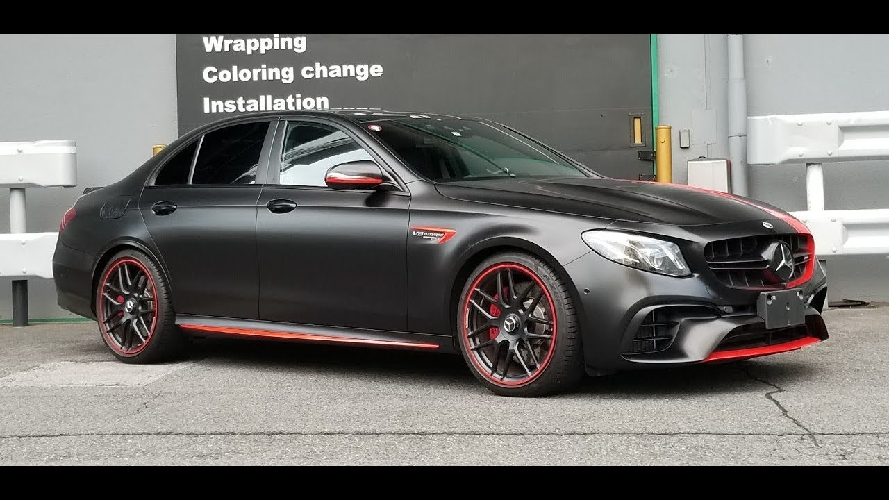 カーラッピングlapps Amg E63s 1080 M12v マットブラックv Youtube