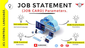 JCL Tutorial - JOB Statement | JOB CARD in JCL | JOB Control Statements | JCL statements Example.