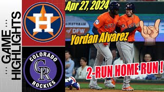 Astros vs Rockies [Highlights] 1 HIT 2 RUNS! | Yordan Alvarez's sweet swing at Mexico City Series 🔥