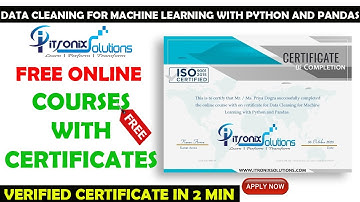 Data Cleaning for Machine Learning with Python&Pandas | Itronix Solutions Free Course &Certification